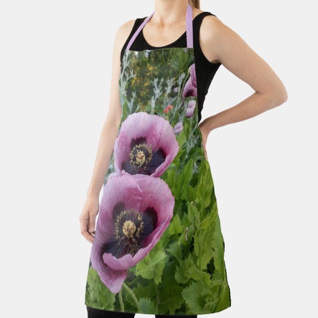 Tablier Populaire rose Purple Fleurs Filles Fille Mère Mèr (Insitu)
