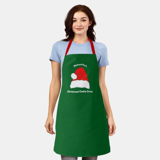 Tablier Popular Santa Christmas Cookie Baking Crew (Porté)