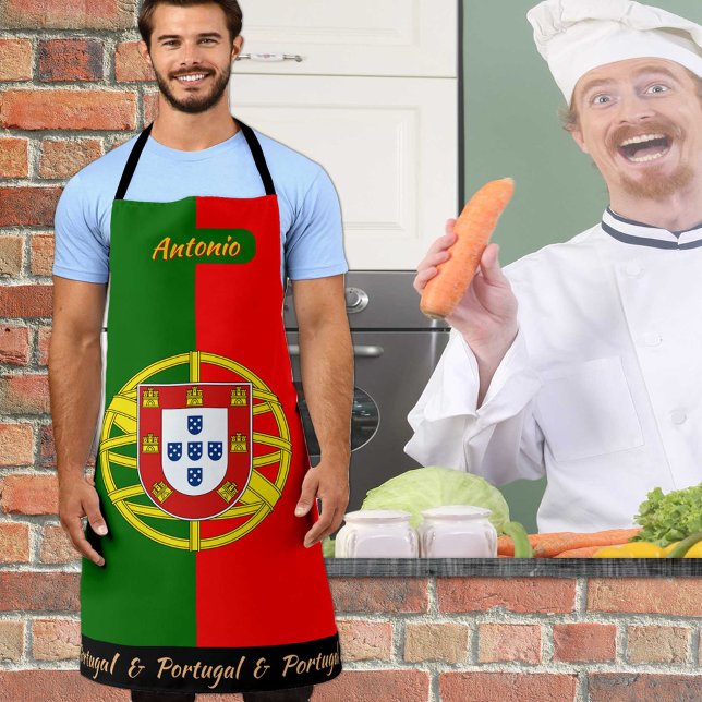 Tablier Port du Drapeau Portugais, Portugal Cuisine des Ch (Créateur téléchargé)