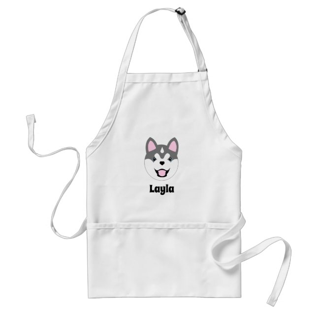 Tablier Porte-chien sibérien Husky personnalisé (Devant)