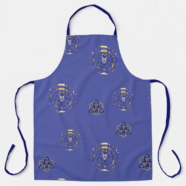 Tablier Porte-papier pour toast du Nouvel An (Recto)