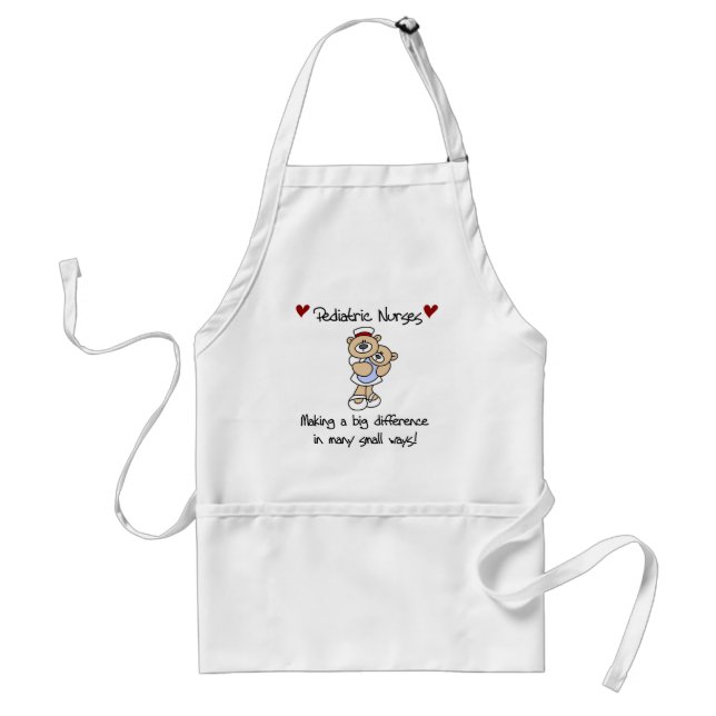 Tablier Porter T-shirts et cadeaux des infirmières pédiatr (Devant)
