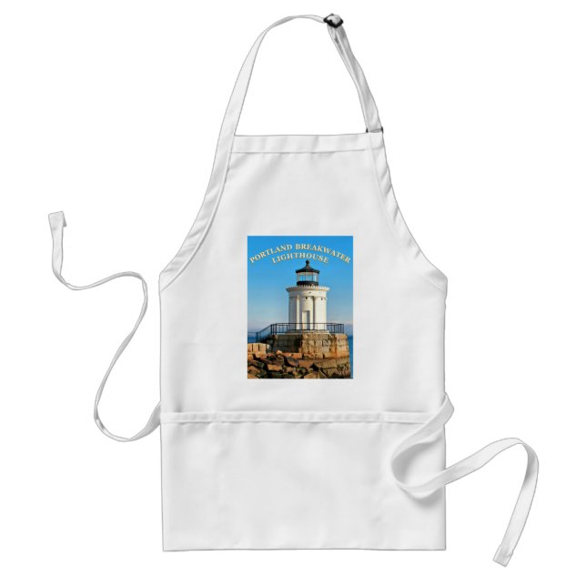 Tablier Portland Breakwater Lighthouse, Maine Apron (Devant)