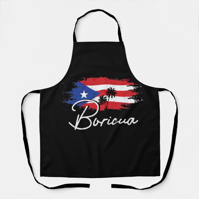 Tablier Porto Rico Boricua Portoricaine Flag Pride (Recto)
