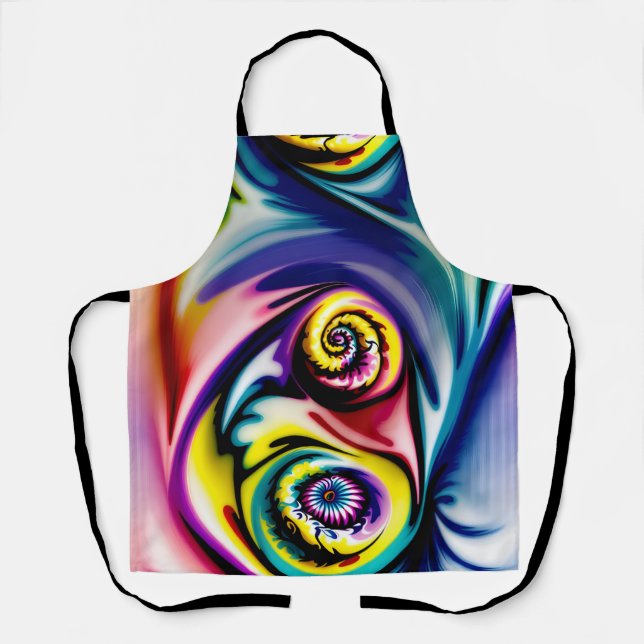 Tablier Porton Motif sans couture - Décor maison Cadeau (Recto)