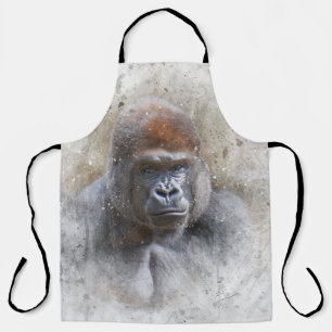 Tablier Portrait de Gorilla Watercolor Photographie de la 