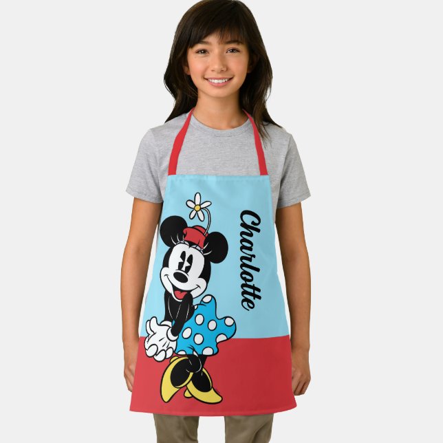 Tablier Pose Minnie Souris | Personnalisé (Insitu)