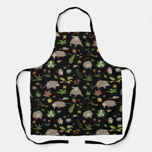 Tablier Possum dans un champ de Berry en noir