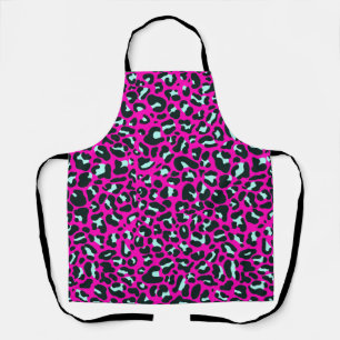 Tablier Poster de animal de Cheetah Leopard rose moderne