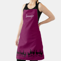 Poules tendance rustique sur monogramme de couleur