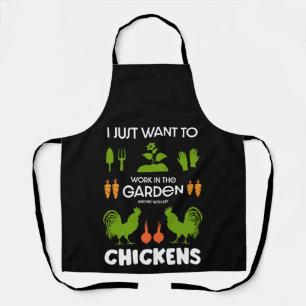 Tablier Poulets Et Jardinage