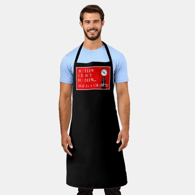 Tablier Pour brasser ou ne pas brasser...c' est une questi (Porté)