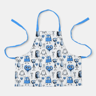 Tablier pour enfants Monstre Bleu