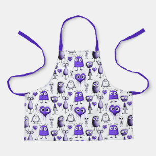 Tablier pour enfants Monstre Violet