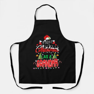 Tablier Premier Noël en tant que grand-mère Chemise Santa 