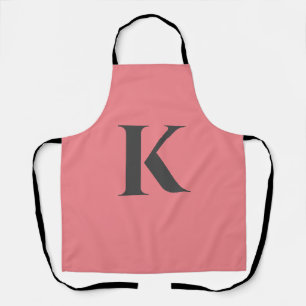 Tablier Première lettre   Monogram Modern Stylish Trendy
