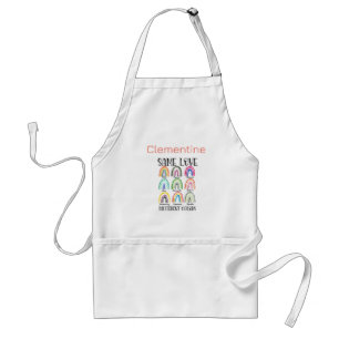 Tablier Pride Apron avec arcs-en-ciel colorés