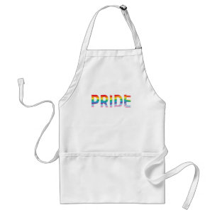 Tablier PRIDE LGBTQIA Rainbow Flag, Cool aux lettres