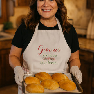 Tablier Prière de pain quotidien floral