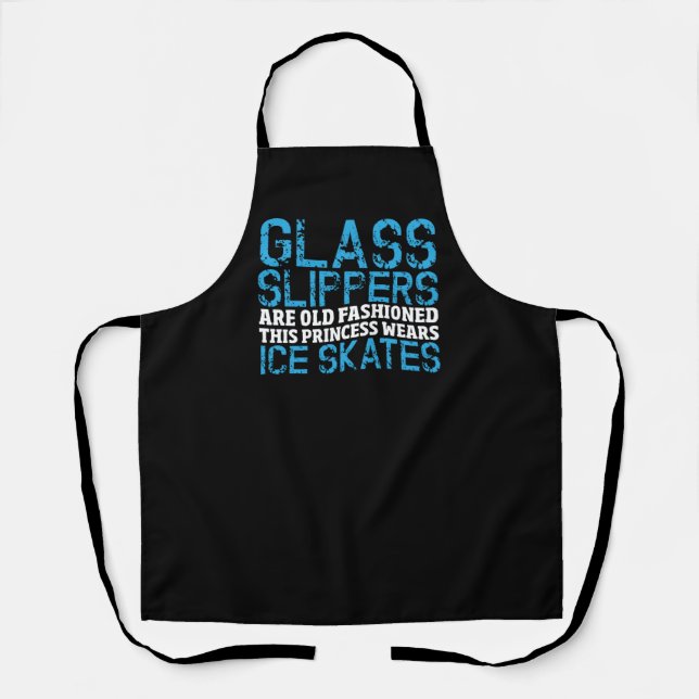 Tablier Princesse de patinage sur glace Blague de hockey s (Recto)