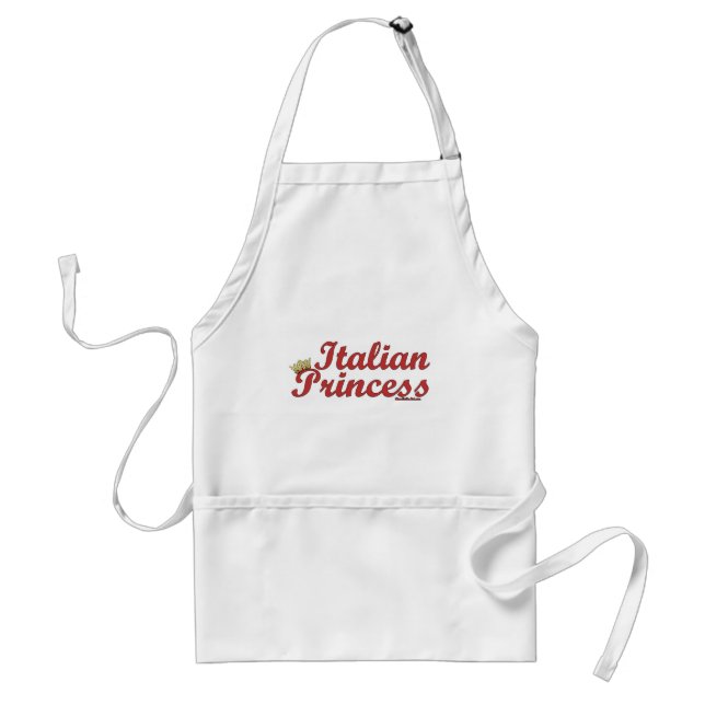 Tablier Princesse Italienne Avec Couronne (Devant)
