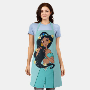 Tablier Princesse Jasmine - Cheveux et fleurs étincelants