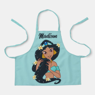 Tablier Princesse Jasmine - Cheveux et fleurs étincelants