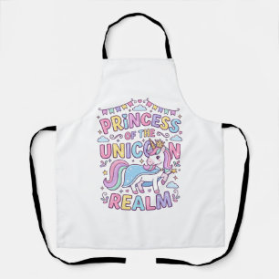 Tablier Princesse Licorne du Royaume Licorne Charmant POD