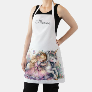 Tablier Princesse Licorne Pastel Conte de Fée Fantastique
