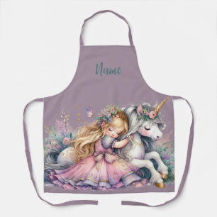 Tablier Princesse Licorne Pastel Féérique Fantastique Lava