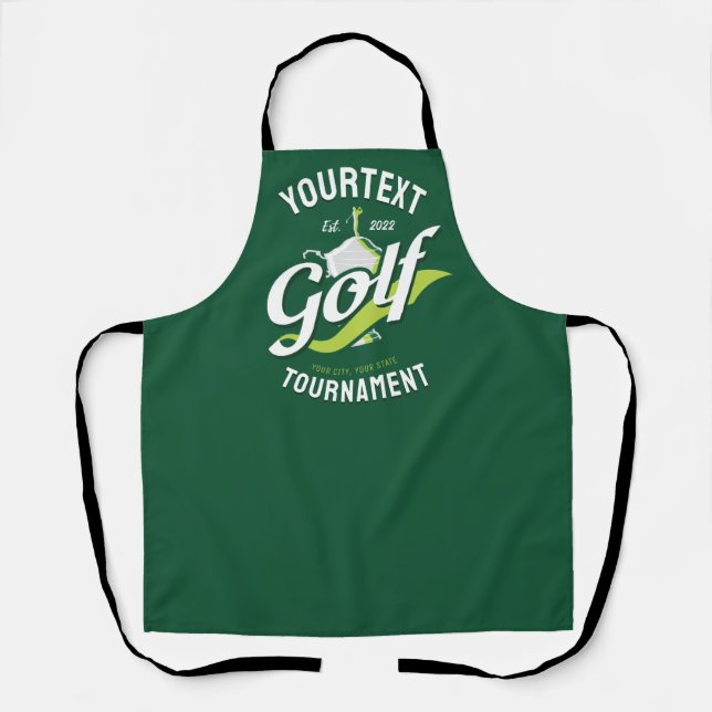 Tablier Pro Golfer NAME Golf Trophée Tournoi de golf (Recto)