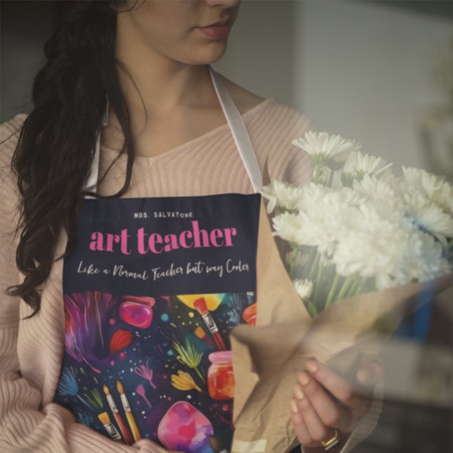 Tablier Professeur d'Art | Comme un Professeur Normal Mono (Créateur téléchargé)