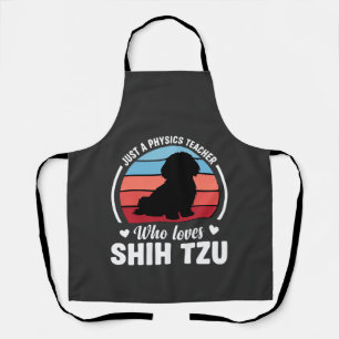 Tablier Professeur de physique amateur de chien Shih Tzu