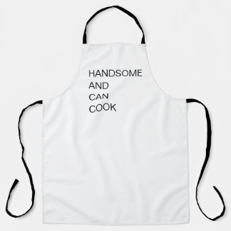Tablier Professional Handsome and Can Cook Funny White