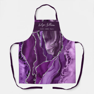 tablier professionnel de beauté agile violet