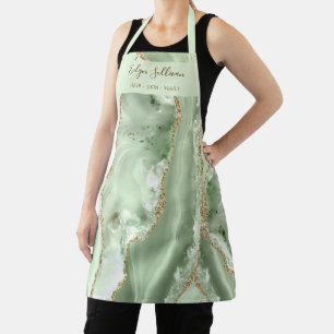 tablier professionnel jade green agate
