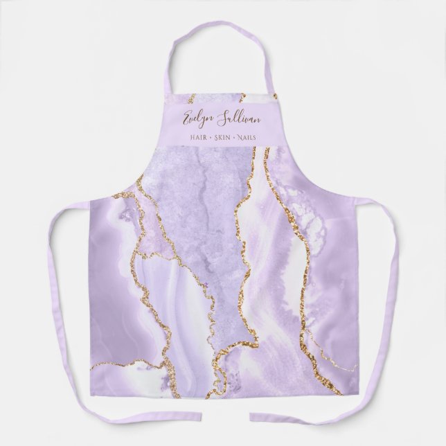 tablier professionnel lavande agate (Recto)