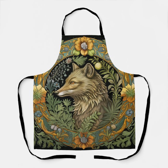 Tablier Profil Wolf en style vintage (Recto)