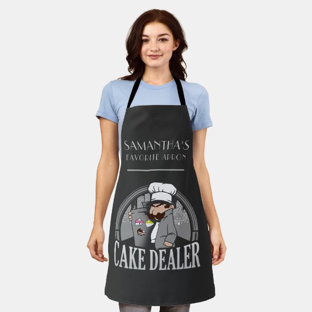 Tablier Propriétaire de boulangerie Cake Dealer Funny Pers (Porté)
