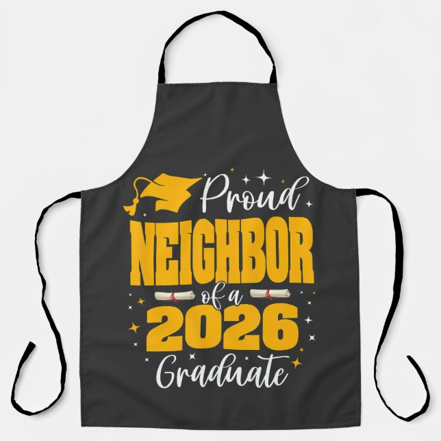 Tablier Proud Neighbor Of A Class Of 2026 Graduate (Recto)