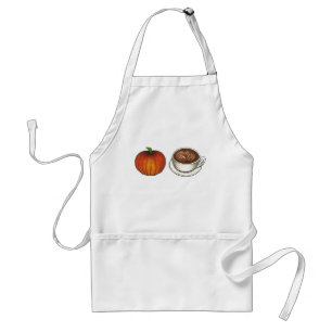 Tablier Pumpkin Spice Coffee Latte Autumn Fall Harvest