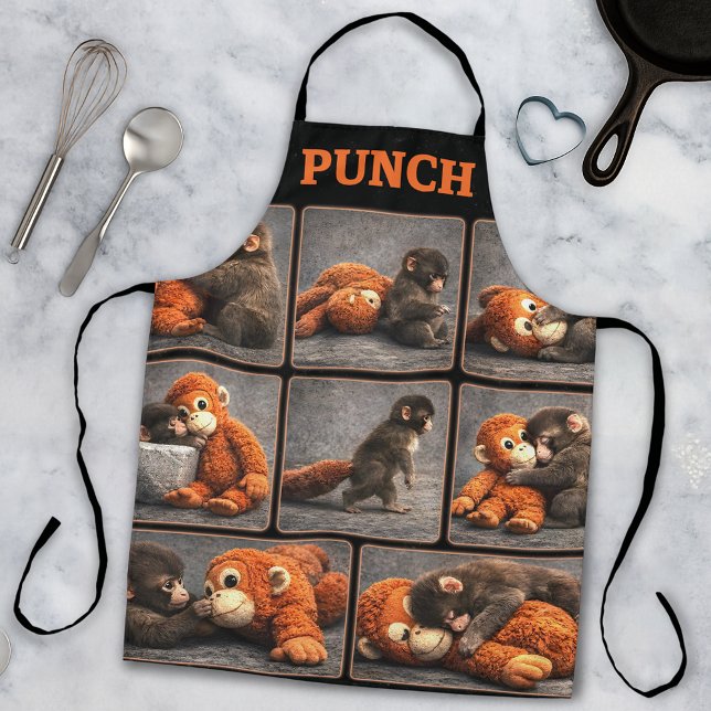 Tablier Punch Bébé Singe (Créateur téléchargé)