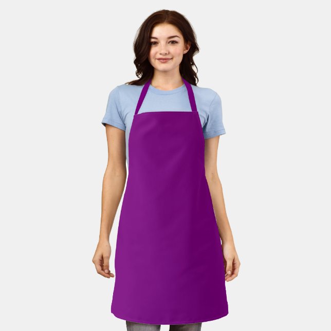 Tablier Purple fou (Le Purple Le Plus Violet) PERSONNALISÉ (Porté)