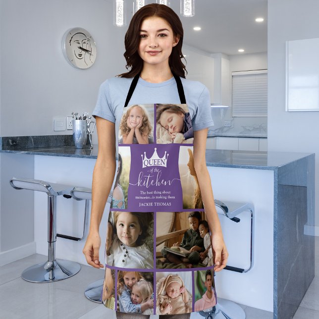 Tablier Queen of the Kitchen Photo Collage Apron (Créateur téléchargé)