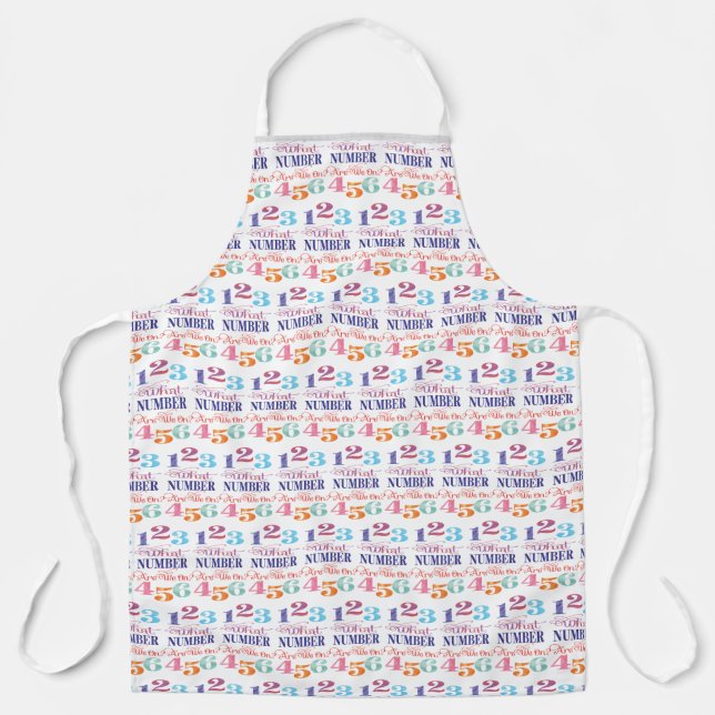 Tablier Quel Nombre Sommes-Nous Sur Bunco ? (Recto)