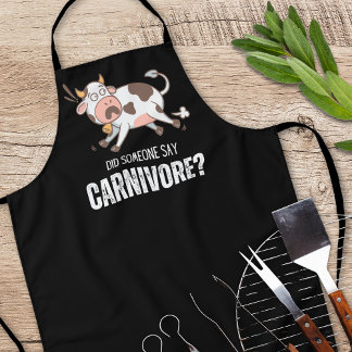 Tablier Quelqu'Un A Dit Carnivore Drôle Amateur De Viande