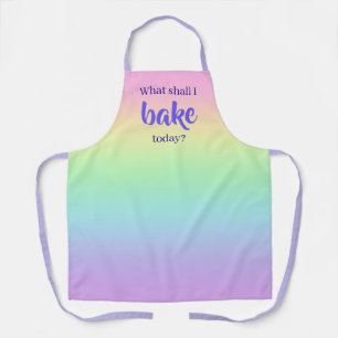 Tablier Qu'Est-Ce Que Je Vais Faire Aujourd'Hui ? Pastel R