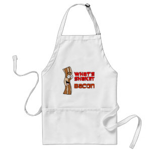 Tablier Qu'est-ce que Shakin' Bacon Cartoon Apron