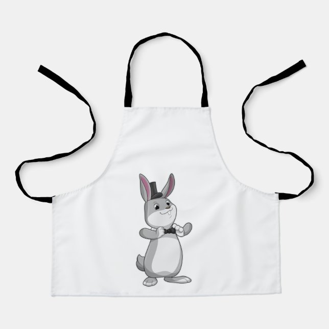 Tablier Rabbit avec chapeau et cravate de la ceinture (Recto)