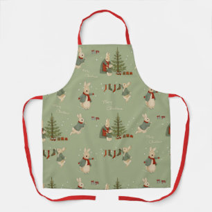 Tablier Rabbit Peter fêtes de Noël Apron